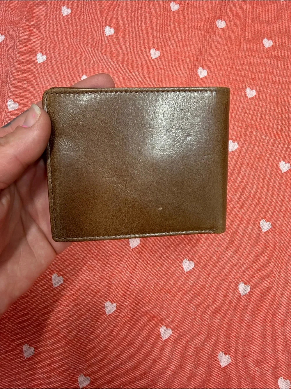Men's Leather Card Holder Wallet in Dark Brown